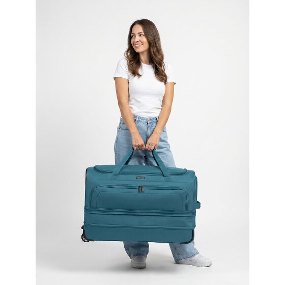 Redolz Sac de voyage Duffle Essentials à 2 roues, 70 cm de long, avec soufflet d'extension
