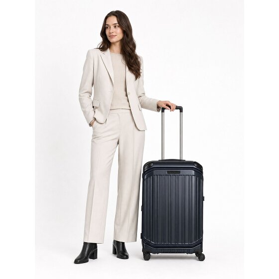 Piquadro PQ-Light 4 roues Valise cabine M 69 cm avec soufflet d'extension