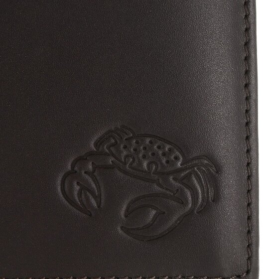 oxmox Leather Porte-monnaie Protection RFID Cuir véritable 10 cm