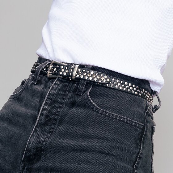 b.belt Ceinture à rivets Cuir véritable
