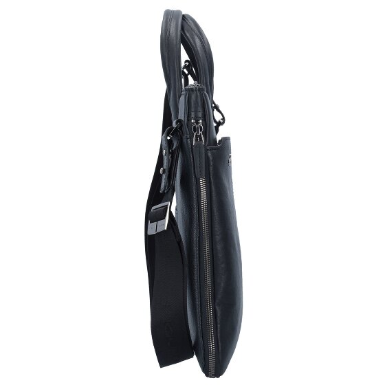 Piquadro Black Square Porte-documents en cuir 42 cm Compartiment pour ordinateur portable