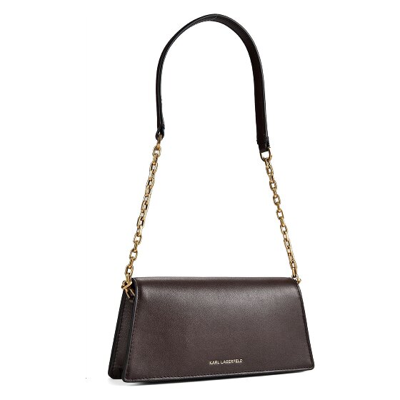 Karl Lagerfeld Autograph Sac à bandoulière Cuir véritable 20.5 cm