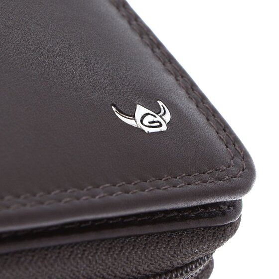 Golden Head Polo Porte-monnaie Protection RFID Cuir véritable 11.5 cm