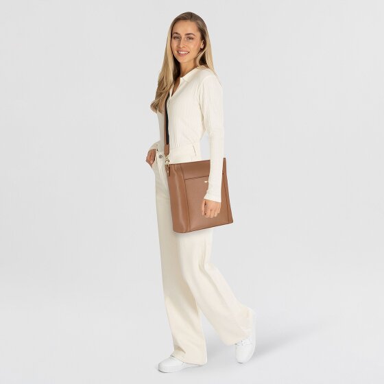 Braun Büffel Hanna Sac à bandoulière Cuir véritable 34 cm Compartiment ordinateur