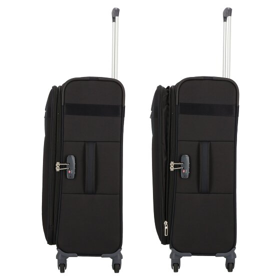 Samsonite Citybeat 4 roulettes Set de valises 3 pièces avec soufflet d'extension