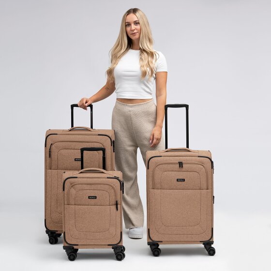 Redolz Essentials 12 THREE SET 4 roues Set de valises 3 pièces avec soufflet d'extension