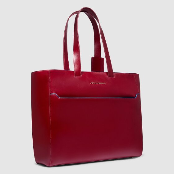 Piquadro Blue Square Sac de shopper Cuir véritable 40 cm