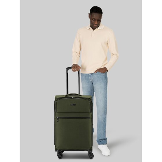 bugatti Valencia Soft 4 roulettes Trolley M 65 cm avec soufflet d'extension