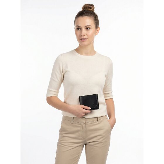 oxmox Leather Porte-monnaie Protection RFID Cuir véritable 12 cm
