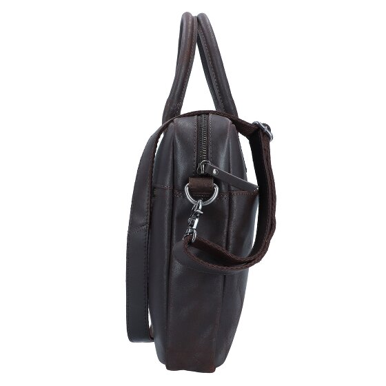 Burkely Vintage Attaché-case Cuir véritable 37 cm Compartiment ordinateur