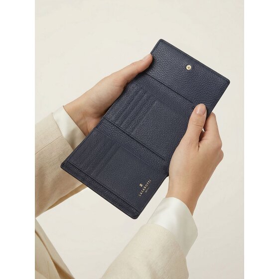 Lazarotti Porte-monnaie « Bologna » en cuir XL avec compartiment à fermeture éclair sur tout le pourtour, Cuir, 14 cm