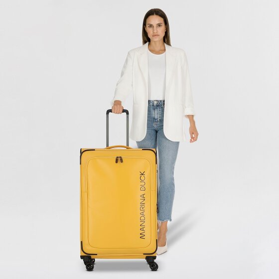 Mandarina Duck Eco Coated 4 roulettes Trolley L 78 cm avec soufflet d'extension
