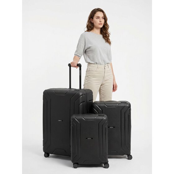 Redolz Essentials 15 Set de valises à 4 roulettes 3 pièces avec fermeture à trois points