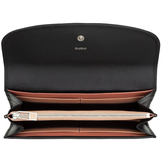 DuDu Gandia Porte-monnaie Protection RFID Cuir véritable 19 cm