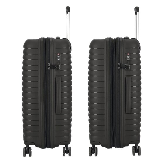 d&n Travel Line 4500 4 roulettes Set de valises 3 pièces avec soufflet d'extension