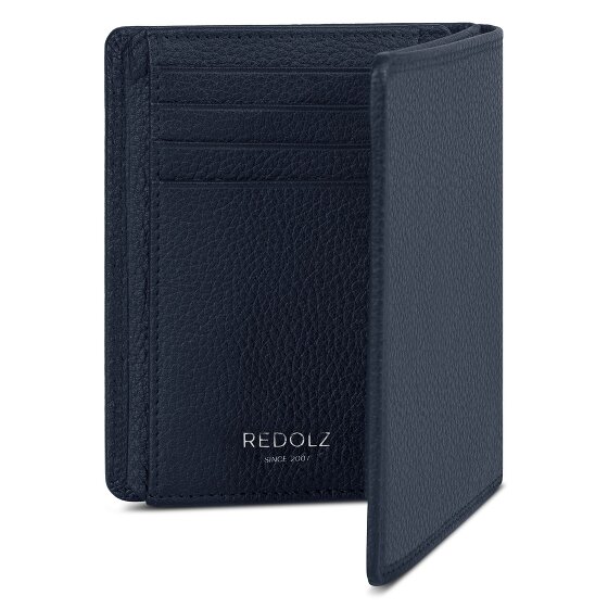 Redolz Leather Essentials HF Porte-monnaie en cuir RFID 9,5 cm dépliable