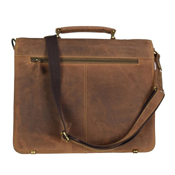 Greenburry Porte-documents Vintage en cuir 40 cm pour ordinateur portable