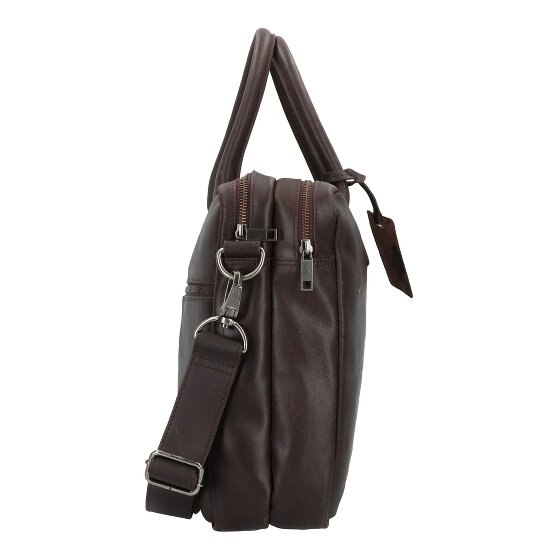 Burkely Vintage Attaché-case Cuir véritable 40 cm Compartiment ordinateur