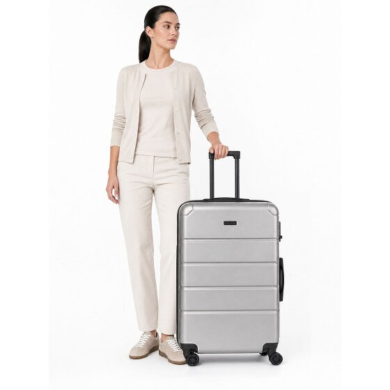 Police Dublin 4 roues Valise cabine L 75 cm avec soufflet d'extension