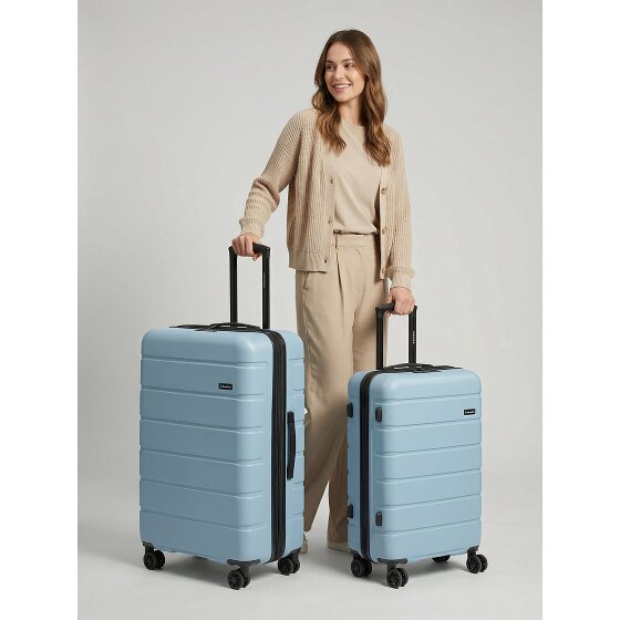 Saxoline Miami 4 roulettes Set de valises 2 pièces avec soufflet d'extension