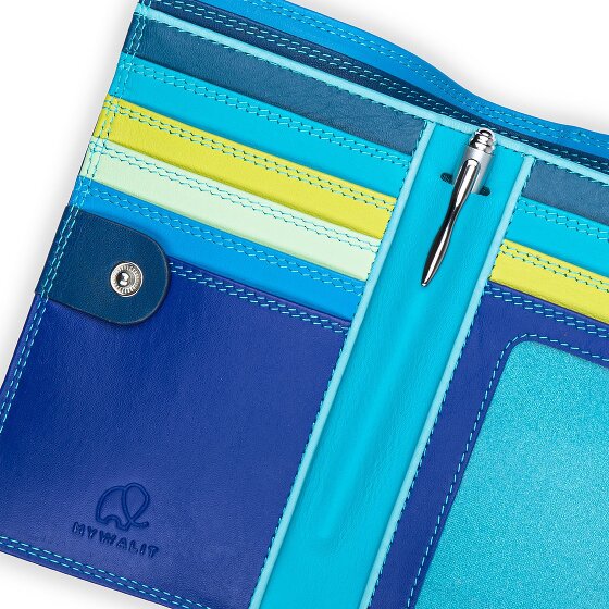 Mywalit Porte-monnaie Protection RFID Cuir véritable 8 cm