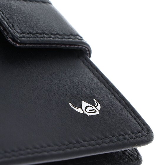 Golden Head Polo Porte-monnaie Protection RFID Cuir véritable 10 cm