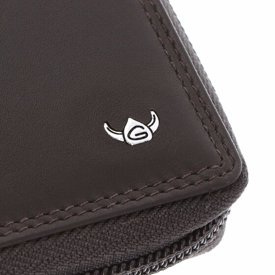 Golden Head Polo Porte-monnaie Protection RFID Cuir véritable 12.5 cm