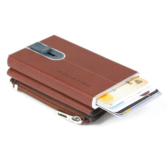 Piquadro Black Square Porte-cartes de crédit en cuir 6 cm