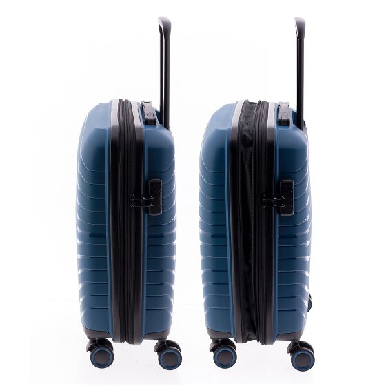 Gladiator 3400 4 roulettes Trolley de cabine 55 cm avec soufflet d'extension