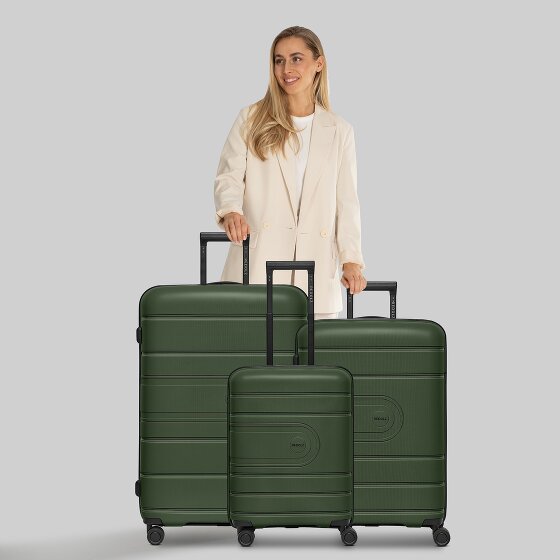 Redolz Essentials 11 4 roulettes Set de valises 3 pièces avec soufflet d'extension