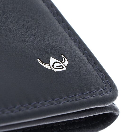 Golden Head Polo Porte-monnaie Protection RFID Cuir véritable 10 cm