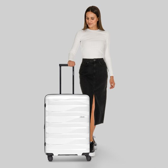 Bergpfeil Travel 4-roll Trolley M 66 cm avec soufflet d'extension