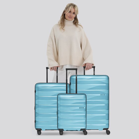 Bergpfeil Travel Set de valises à 4 roulettes 3 pièces avec soufflet extensible