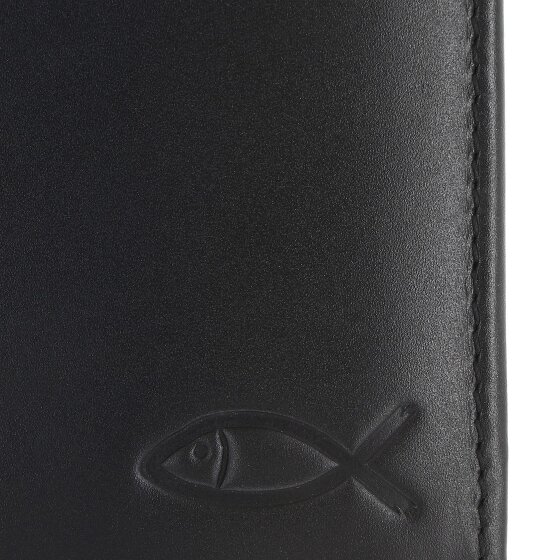 oxmox Leather Porte-monnaie Protection RFID Cuir véritable 13 cm