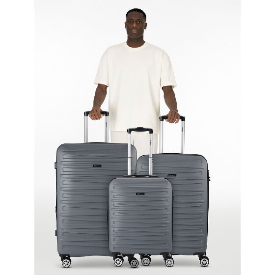 Benzi 5493 4 roues Set de valises 3 pièces avec soufflet d'extension