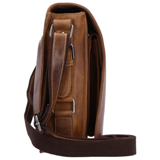 Greenburry Vintage Cafe-Racer Messenger en cuir 33 cm