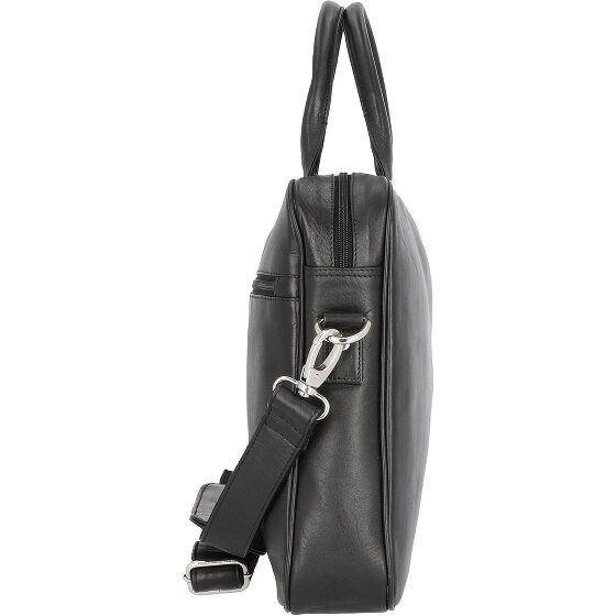 Dermata Porte-documents en cuir 39 cm Compartiment pour ordinateur portable