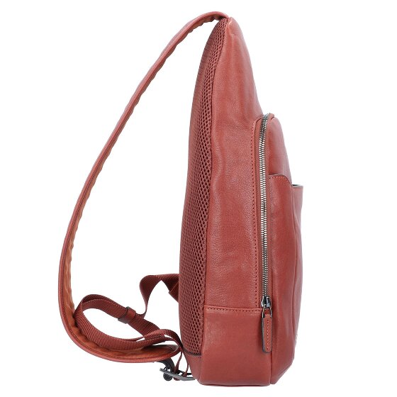 Piquadro Black Square Sac à bandoulière en cuir 20 cm