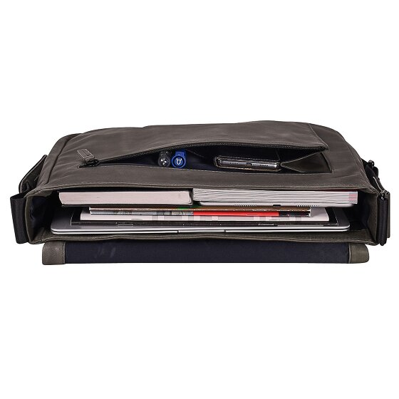 Leonhard Heyden Den Haag Messenger en cuir 37 cm Compartiment pour ordinateur portable