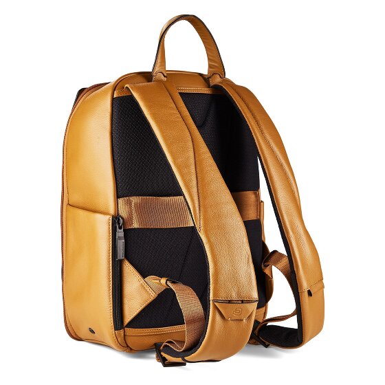 Piquadro Ael Daypack Cuir véritable 37 cm Compartiment ordinateur
