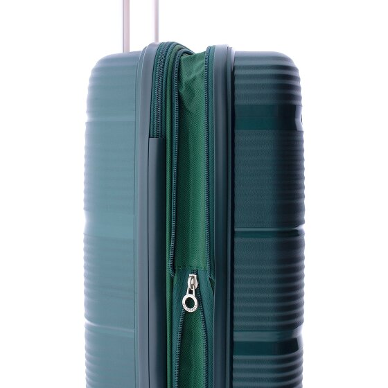 Gladiator 0800 4 roulettes Trolley de cabine 55 cm avec soufflet d'extension