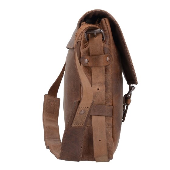 Harold's Messenger en cuir antique 35 cm
