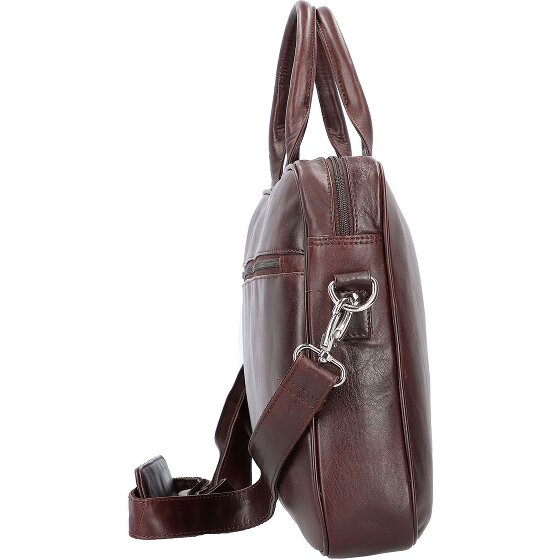 Dermata Porte-documents en cuir 39 cm Compartiment pour ordinateur portable