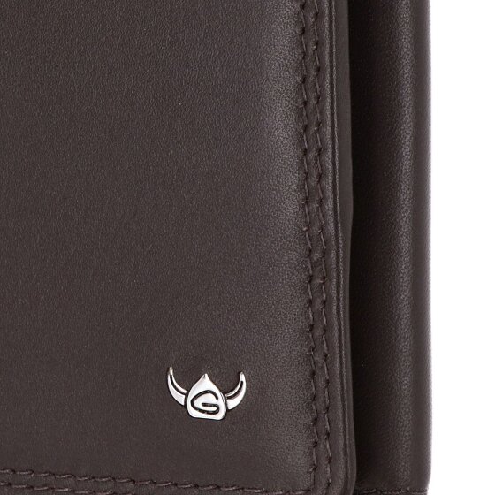 Golden Head Polo Porte-monnaie Protection RFID Cuir véritable 10 cm