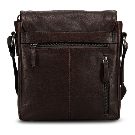 Jost Glasgow Sac à bandoulière S Protection RFID Cuir véritable 23 cm