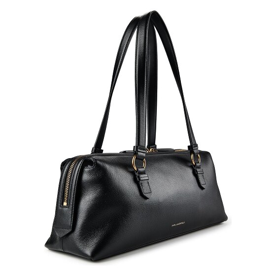 Karl Lagerfeld Autograph Sac à bandoulière Cuir véritable 35 cm