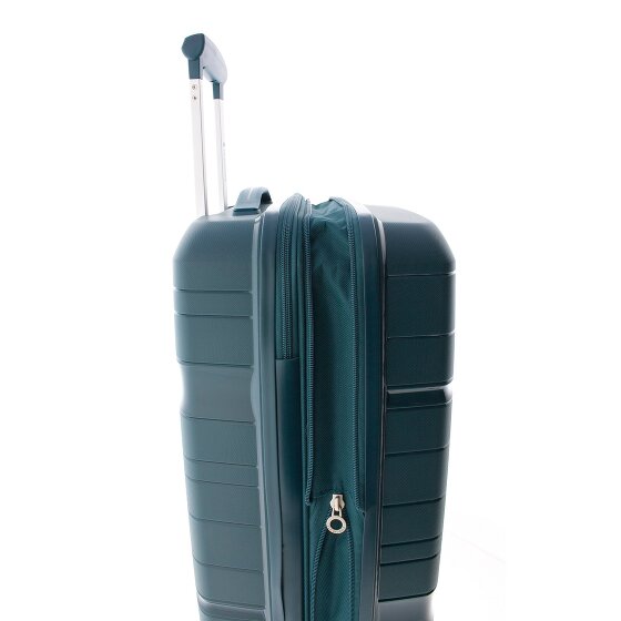 Gladiator 3800 4 roulettes Trolley de cabine 55 cm avec soufflet d'extension
