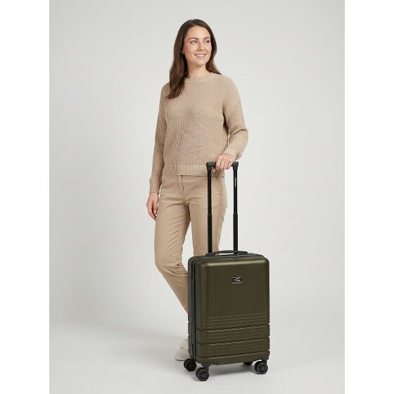 camel active Hanoi 4 roulettes Trolley de cabine S 55 cm avec soufflet d'extension