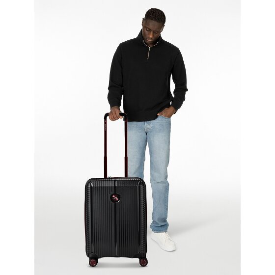 Polestream Paris 4 roulettes Trolley de cabine 55 cm avec soufflet d'extension