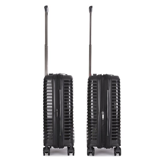 Stratic Bright+ 4 roulettes Trolley de cabine S 55 cm avec soufflet d'extension